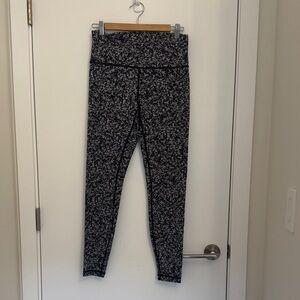 lululemon athletica Black and White Patterned Leggings